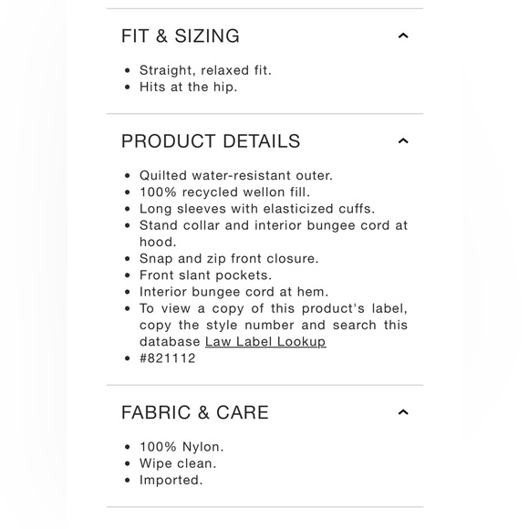 NWT GAP coldcontrol max puffer jacket, blue crystal shine, size XXL - Picture 12 of 12